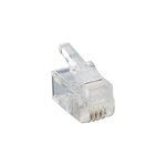 Lumberg - fiche modulaire m�le p 126 rj10 m�le, droit rj10 p�le: 4p4c transparent 1 pc(s) d26342