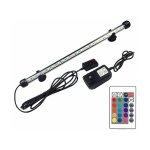 Lumire led pour aquarium de 39 cm avec tlcommande, lumire colore, peut changer de couleur, convient ...