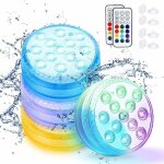 Lumi�re led submersible, lumi�res sous marines 16 couleurs, 13 s led lampe piscine avec t�l�commande ...