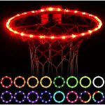 Lumi�res de panier de basket - ball, lumi�re led de jante de basket - ball t�l�command�e, 16 changements ...