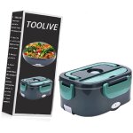 Lunch box chauffante electrique gamelle chauffante 1. 5 l bo�te chauffante repas en acier inoxydable ...