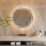 Luvodi - miroir mural avec Éclairage led miroir salle de bain intégré miroir lumineux anti buée 3 interrupteur ... Luvodi - miroir mural avec Éclairage led miroir salle de bain intégré miroir lumineux anti buée 3 interrupteur ...