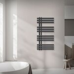 Luxebath - ecd germany iron em design radiateur de salle de bain - 500 x 1000 mm - anthracite - radiateur ...