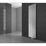 Luxebath - ecd germany radiateur  panneaux blanc - stella design - 480x1800 mm - raccord central - garniture ...
