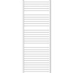 Luxebath - ecd germany radiateur s�che - serviettes sahara - 750 x 1800 mm - blanc - courb� avec raccordement ...