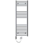 Luxebath - radiateur electrique sahara 400x1200mm, chrome, s�che - serviettes en panneau, raccordement ...