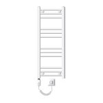 Radiateur �lectrique de salle de bain sahara 300x800 mm blanc raccord lat�ral droit el�ment chauffant ...