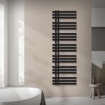 Luxebath radiateur salle de bain design iron em 500x1600 mm, en acier, noir mat, s�che - serviette � ...