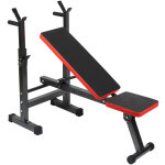 Wiltec banc de musculation pliable 230kg max haltrophilie support haltres 2en1 banc inclin et plat ...