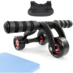 Luxtri roulette abdominale - 320 x 23 x 120 mm - avec pad pour genoux et 3 roues entra�neur stable des ...