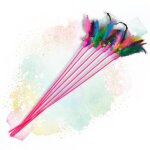 Lyra pet - 10 pièces canne à pêche pour chat ® rose avec plume Lyra pet - 10 pièces canne à pêche pour chat ® rose avec plume