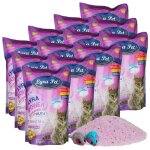 Lyra pet - 12 x 5 litres � lyra power silica liti�re agglom�rante pour chat + 2 souris