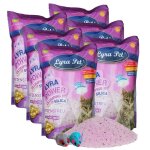 Lyra pet - 6 x 5 litres  lyra power silica litire agglomrante pour chat + 2 souris