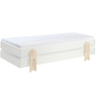 M&s - lot de 2 sommiers empilables 90x200 cm motif fl�che blanc - staacky