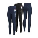 M=44, bleu: leggings d'�quitation femme en tissu technique mod�le nikita