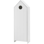 M&s - armoire 1 porte 58x37x171, 5 cm en pin blanc - casmy