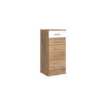 M&s - chiffonnier 6 tiroirs 46x40x106 cm chne et blanc - klak
