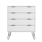 M&s - commode 4 tiroirs 76, 5x39, 5x90, 3 cm blanche - zita blanc