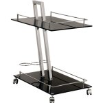 M&s - desserte 40x60x72 cm en mtal chrom et noir