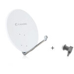 M - e - antenne parabole satellite aluminium cahors ant 80hd + lnb single - 80 cm, gain 38, 1 db, 12, ... M - e - antenne parabole satellite aluminium cahors ant 80hd + lnb single - 80 cm, gain 38, 1 db, 12, ...