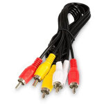M - e - c�ble audio vid�o rca, 3 x rca m�le � 3 x rca m�le rouge / blanc / jaune, noir