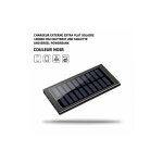 Me - chargeur externe extra plat solaire 100000 mah noir batterie usb tablette powerbank, led, universel, ...