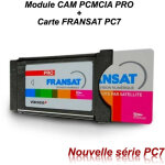M - e - module cam pcmcia pro + carte fransat pour collectivit� immeuble habitat - gris - noir, gris