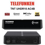 M - e - r�cepteur tnt ultra hd 4k telefunken uhdr10 ac4b ? fonction timeshift, lecteur multim�dia, enregistrem ...