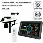 M - e - station m�t�o professionnelle wifi / radio contr�l�e - couleur avec capteur 7 en 1 et sonde sans ...