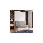 M&s - lit escamotable 140x200 cm blanc + canap gris - neyras