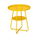 M&s - table basse de jardin ronde 50 cm en aluminium jaune - vila M&s - table basse de jardin ronde 50 cm en aluminium jaune - vila