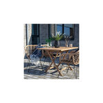 M&s - table de jardin rectangulaire 120x80x75 cm en teck naturel