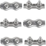 M4 duplex clips serre - c�bles en acier inoxydable 304 pinces duplex pour filin pour c�ble m�tallique ...