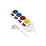 Maclean mce229 w bloc multiprises rallonge 4 prises + 2x usb avec interrupteurs 250vac / 10a, 2. 1a 5v, ... Maclean mce229 w bloc multiprises rallonge 4 prises + 2x usb avec interrupteurs 250vac / 10a, 2. 1a 5v, ...