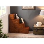 Macabane - lauren - meuble escalier marron bois mindi petit mod�le