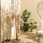 Macabane - will - porte - manteau 3 branches en teck naturel