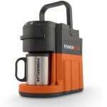 Powerplus - dual power machine  caf portable powdp60810 - cafetire de 40 v pour dosettes ou caf moulu ...