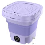 Machine a laver portable pliable avec centrifugeuse 8l 220v mini - linge automatique pour chaussettes ...