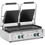 Helloshop26 - machine  panini double toaster plancha lectrique lisse 3 600 watts professionnelle