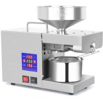 Machine de presse � huile 610 w, contr�le de la temp�rature 0 300 ?, grand port d'alimentation de 38 ...