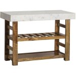 Billot en marbre et bois louca