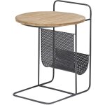 Made in meubles - bout de canapé en bois de sapin et métal denise Made in meubles - bout de canapé en bois de sapin et métal denise