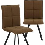 Made in meubles - chaise en polyester marron nino (lot de 2) Made in meubles - chaise en polyester marron nino (lot de 2)