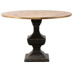 Table  manger ronde en bois de manguier vitto