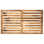 Made in meubles ? t�te de lit en bois 210x120 cm ? �tag�re int�gr�e ? style boh�mien minimaliste ? pour ...