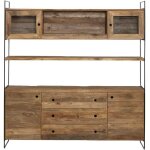 Vaisselier en bois recycl 190cm blaise