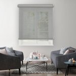Madeco - store enrouleur voile mesh h190cm - gris - l64 x h190cm