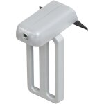 Madecostore - lot de 2 de fixations sans percer  serrer en mtal pour store sur fentre - gris alu