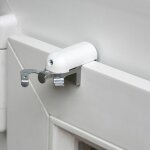 Madecostore - lot de 2 de fixations sans percer  serrer pour store vnitien alu 25mm - blanc