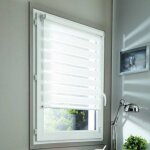 Lot de 2 stores jour nuit basiques - blanc - l66 x h100cm Lot de 2 stores jour nuit basiques - blanc - l66 x h100cm